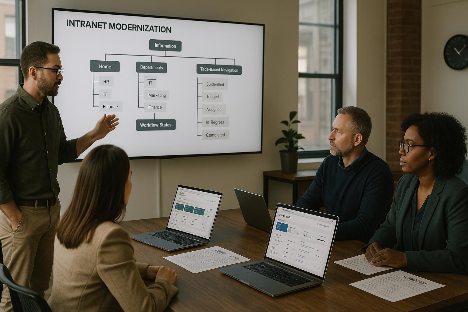 Cover image for Intranet Modernization in 90 Days: A Practical Rollout Plan